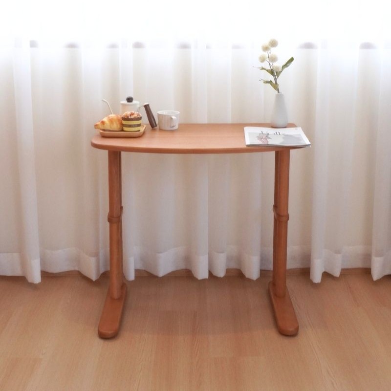 โต๊ะทำงานไม้ยางพารา ปรับ2ระดับ MAAI DESIGN รุ่น TACHI SIDE TABLE สีโอ๊ค