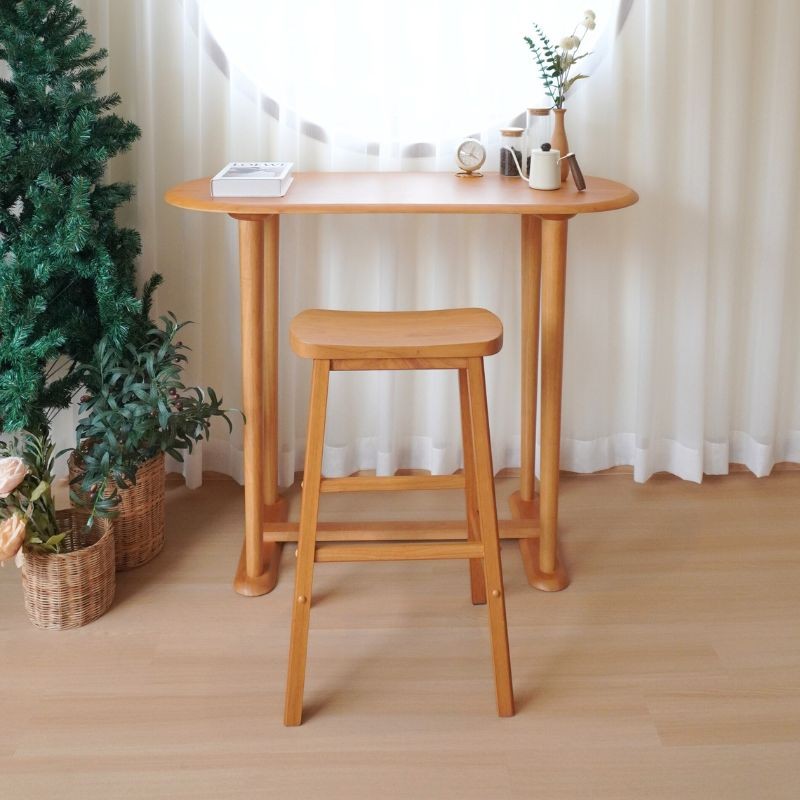 โต๊ะบาร์ไม้ยางพารา MAAI DESIGN รุ่น CHIRU BAR TABLE สีโอ๊ค