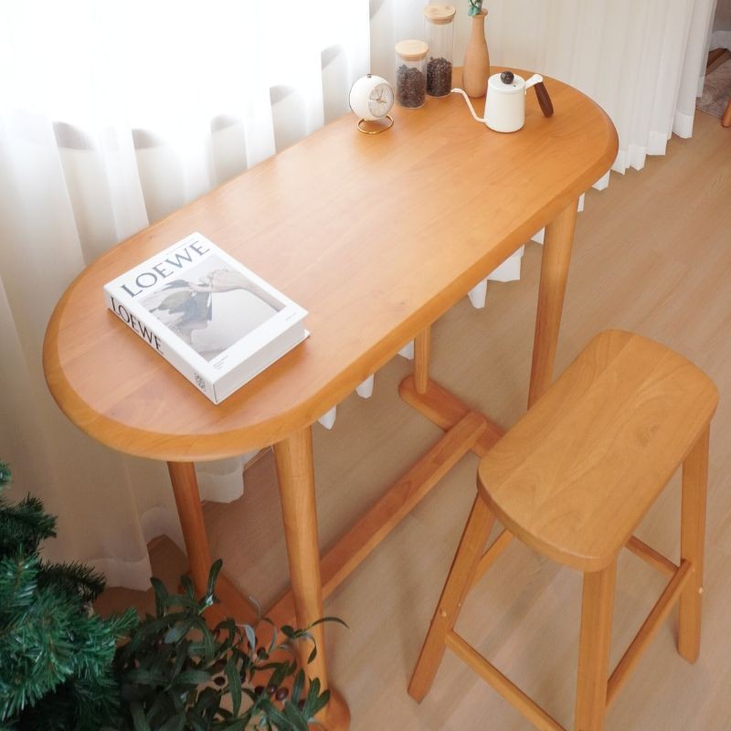 โต๊ะบาร์ไม้ยางพารา MAAI DESIGN รุ่น CHIRU BAR TABLE สีโอ๊ค