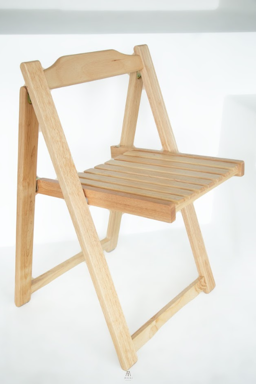 เก้าอี้ไม้ยางพาราแท้ MAAI DESIGN A CHAIR สีบีช