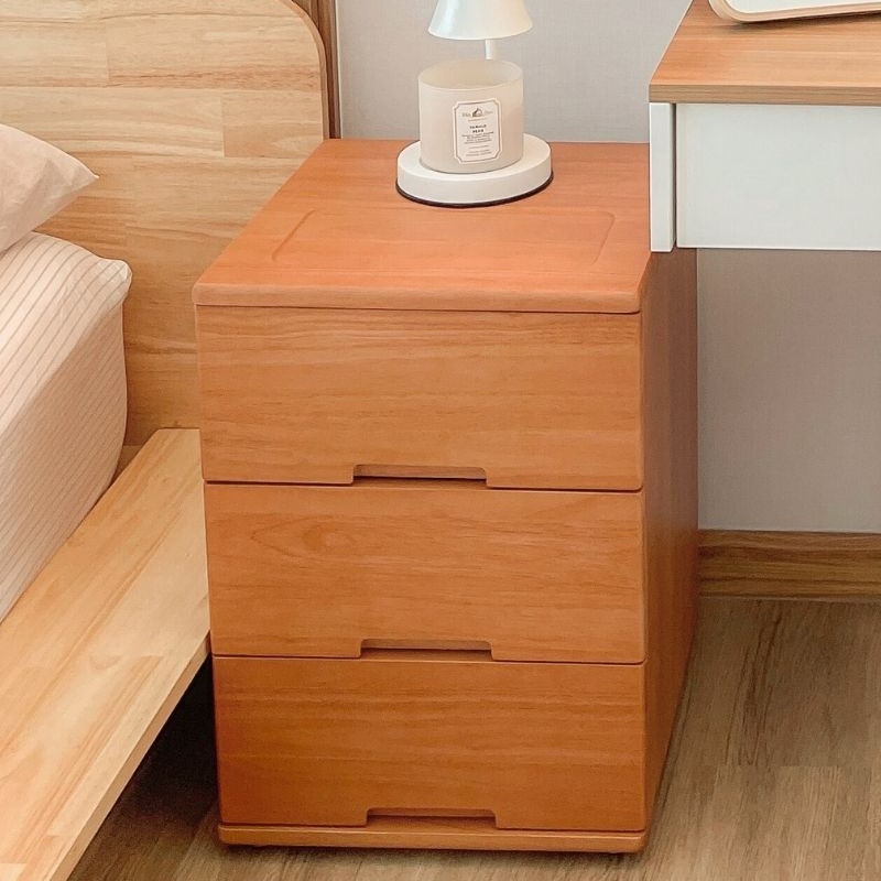 ตู้ลิ้นชักไม้ยางพารา MAAI DESIGN รุ่น SANTO SIDE TABLE สีโอ๊ค
