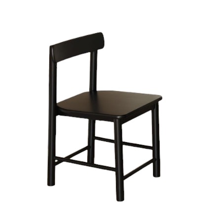 เก้าอี้ทานข้าวไม้ยางพาราแท้ MAAI DESIGN ISU CHAIR สีดำ_0