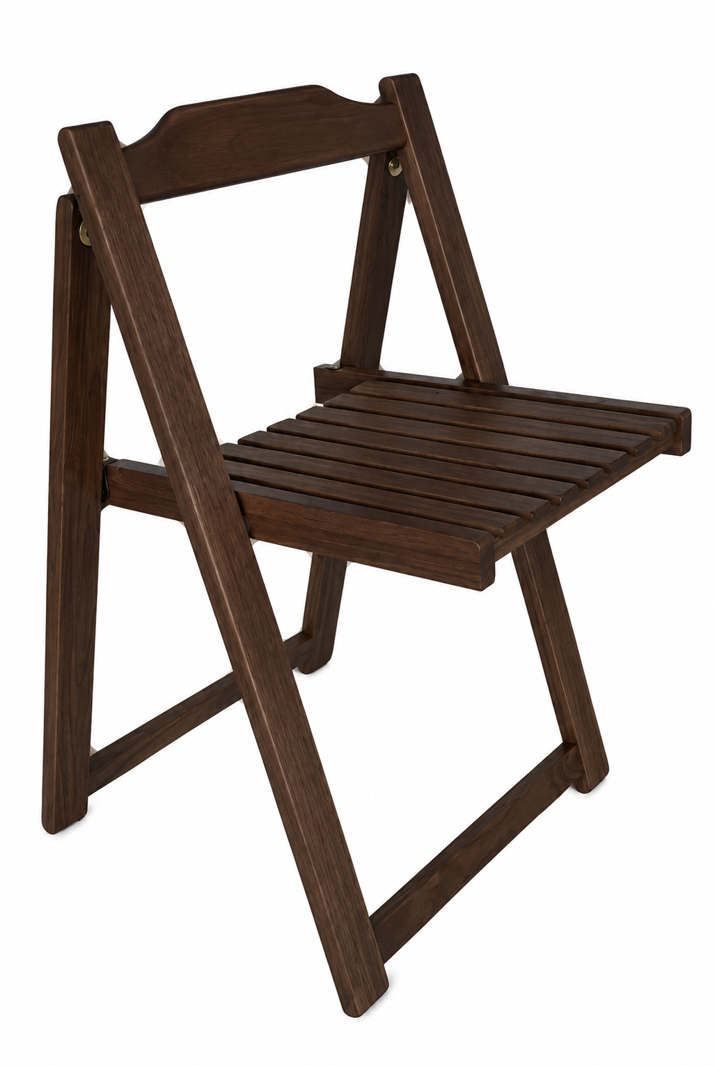 เก้าอี้ทานข้าวไม้ยางพาราแท้ พับเก็บได้ MAAI DESIGN A CHAIR สีช็อกโกแลต_0