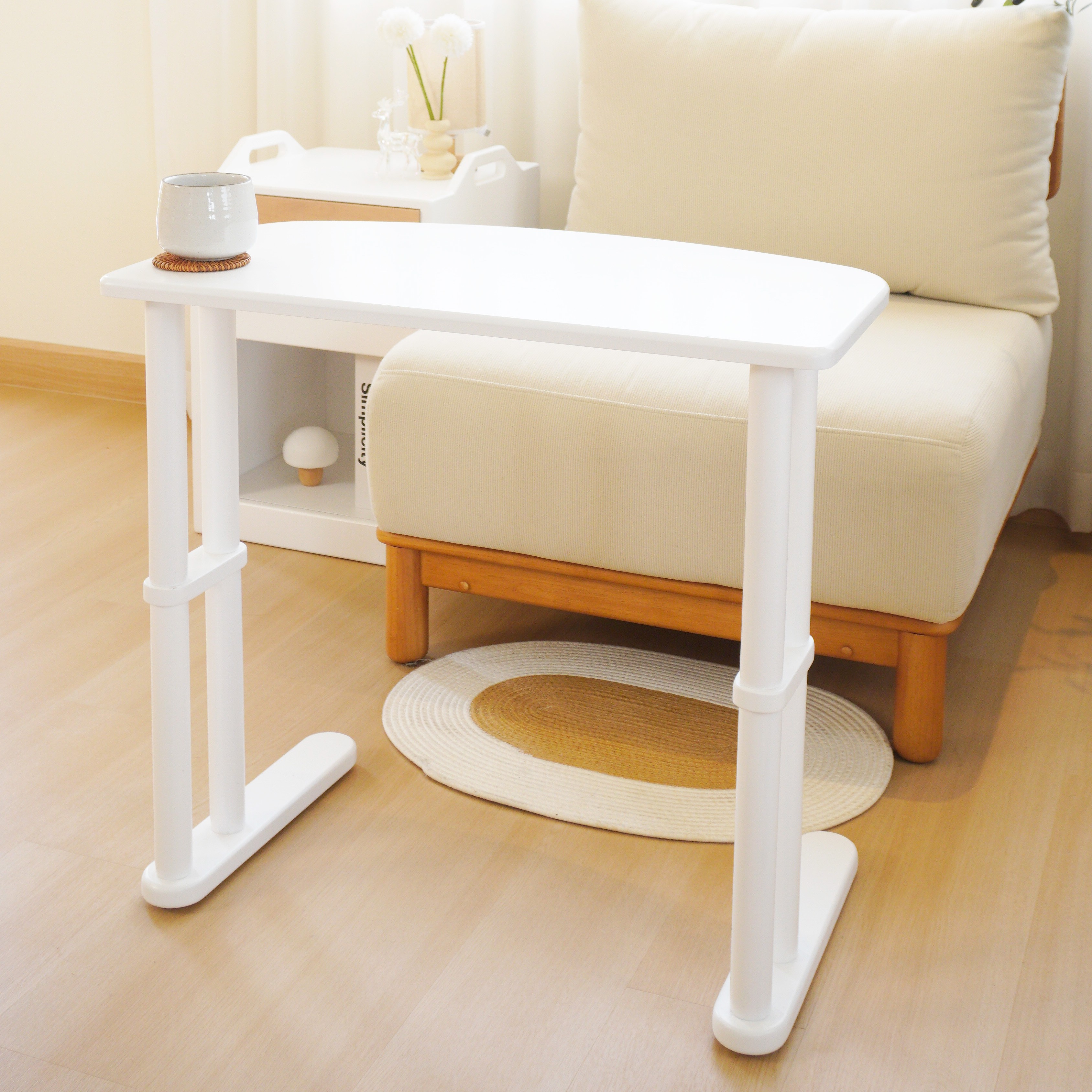 โต๊ะทำงานไม้ยางพารา MAAI DESIGN รุ่น TACHI SIDE TABLE สีขาว_2