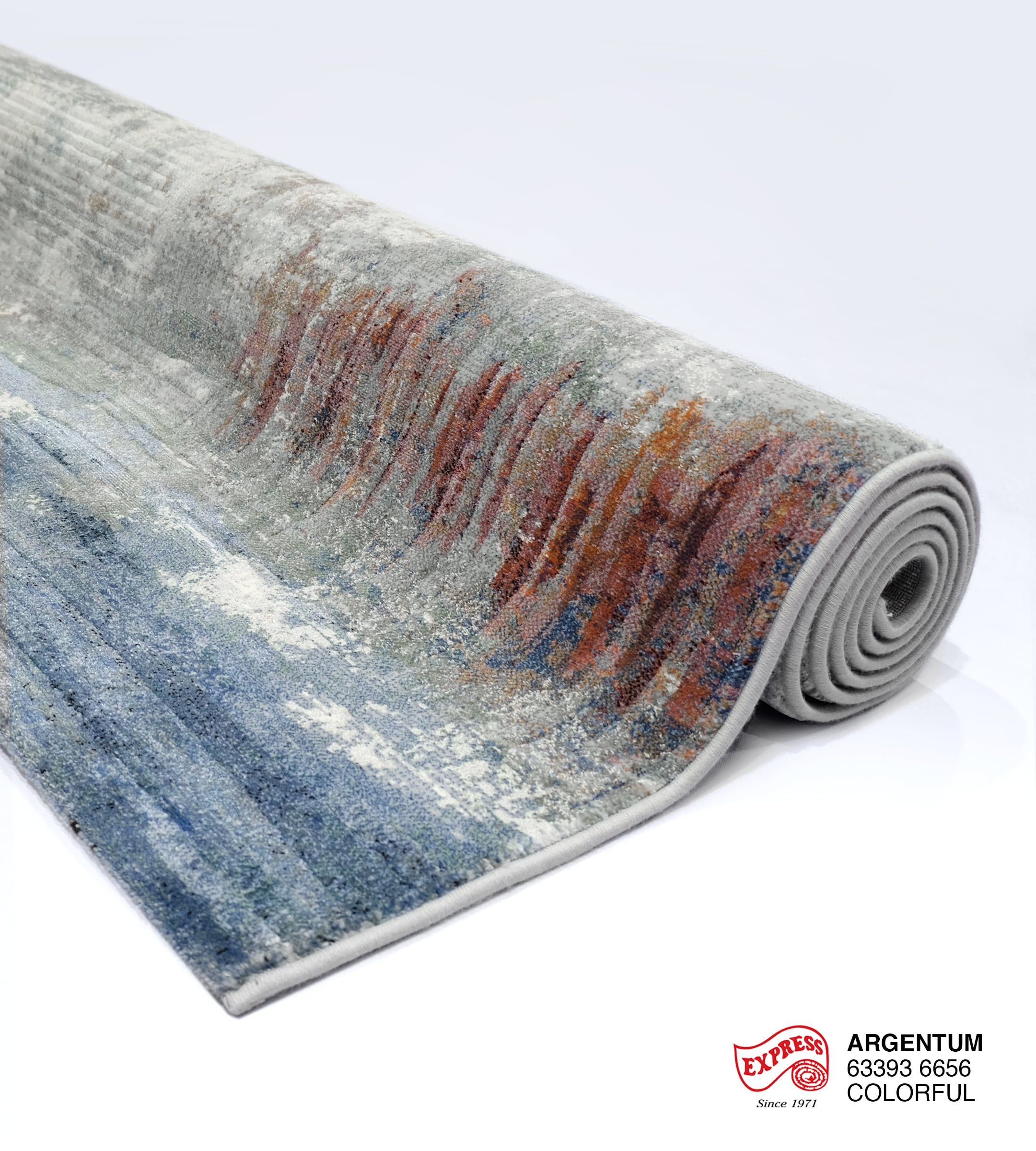 พรมปูพื้น EXPRESS CARPET รุ่น Argentum รหัส 63393 6656 ขนาด 160x230 ซม.หนา 11 มม. หลากสี