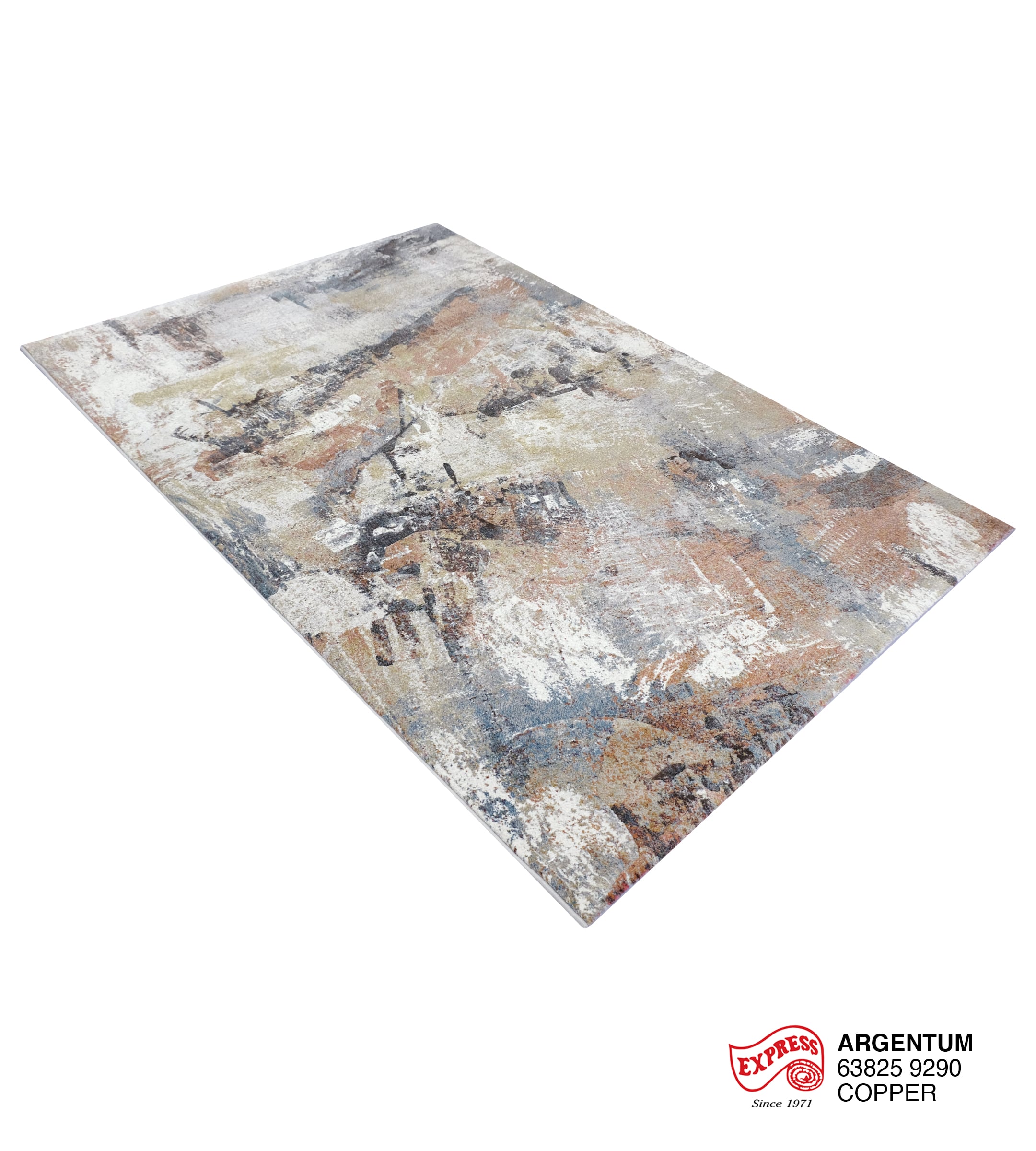 พรมปูพื้น EXPRESS CARPET รุ่น Argentum รหัส 63825 9290 ขนาด 160x230 ซม.หนา 11 มม. สีทองแดง