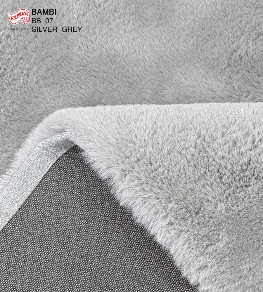 พรมปูพื้นวงกลม EXPRESS CARPET รุ่น BAMBI รหัส BB07 C200 ขนาด เส้นผ่านศูนย์กลาง 200 ซม. หนา 35 มม.  สีเทา_2