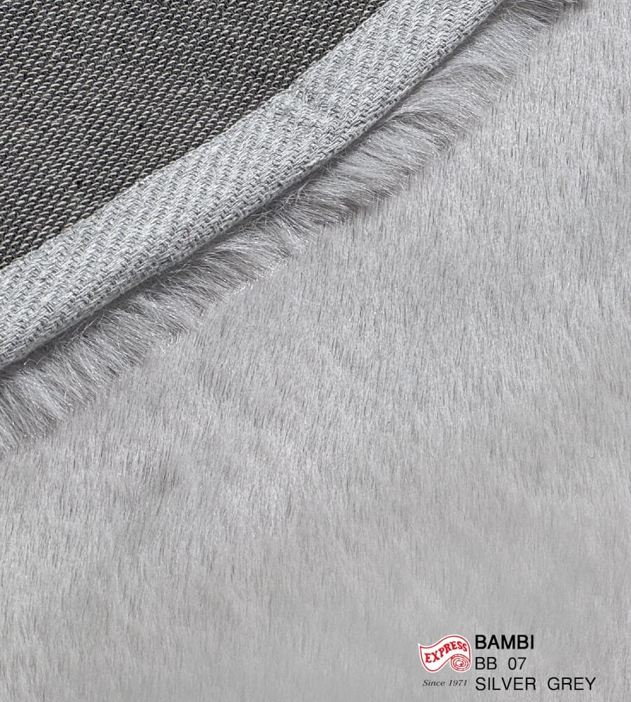 พรมปูพื้นวงกลม EXPRESS CARPET รุ่น BAMBI รหัส BB07 C200 ขนาด เส้นผ่านศูนย์กลาง 200 ซม. หนา 35 มม.  สีเทา_3