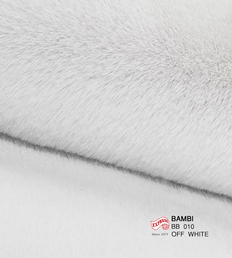 พรมปูพื้นวงกลม EXPRESS CARPET รุ่น BAMBI รหัส BB10 C160 ขนาด เส้นผ่านศูนย์กลาง 160 ซม. หนา 35 มม.  สีขาว_3