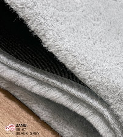พรมปูพื้น EXPRESS CARPET รุ่น BAMBI รหัส BB07 S ขนาด 80X150 ซม. หนา 35 มม.  สีเทา_3