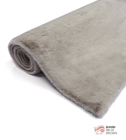 พรมปูพื้น EXPRESS CARPET รุ่น BAMBI รหัส BB09 S ขนาด 80X150 ซม. หนา 35 มม.  สีน้ำตาล_2