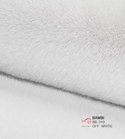 พรมปูพื้นวงกลม EXPRESS CARPET รุ่น BAMBI รหัส BB10 C100 ขนาด  เส้นผ่านศูนย์กลาง 100 ซม. หนา 35 มม.  สีขาว_3