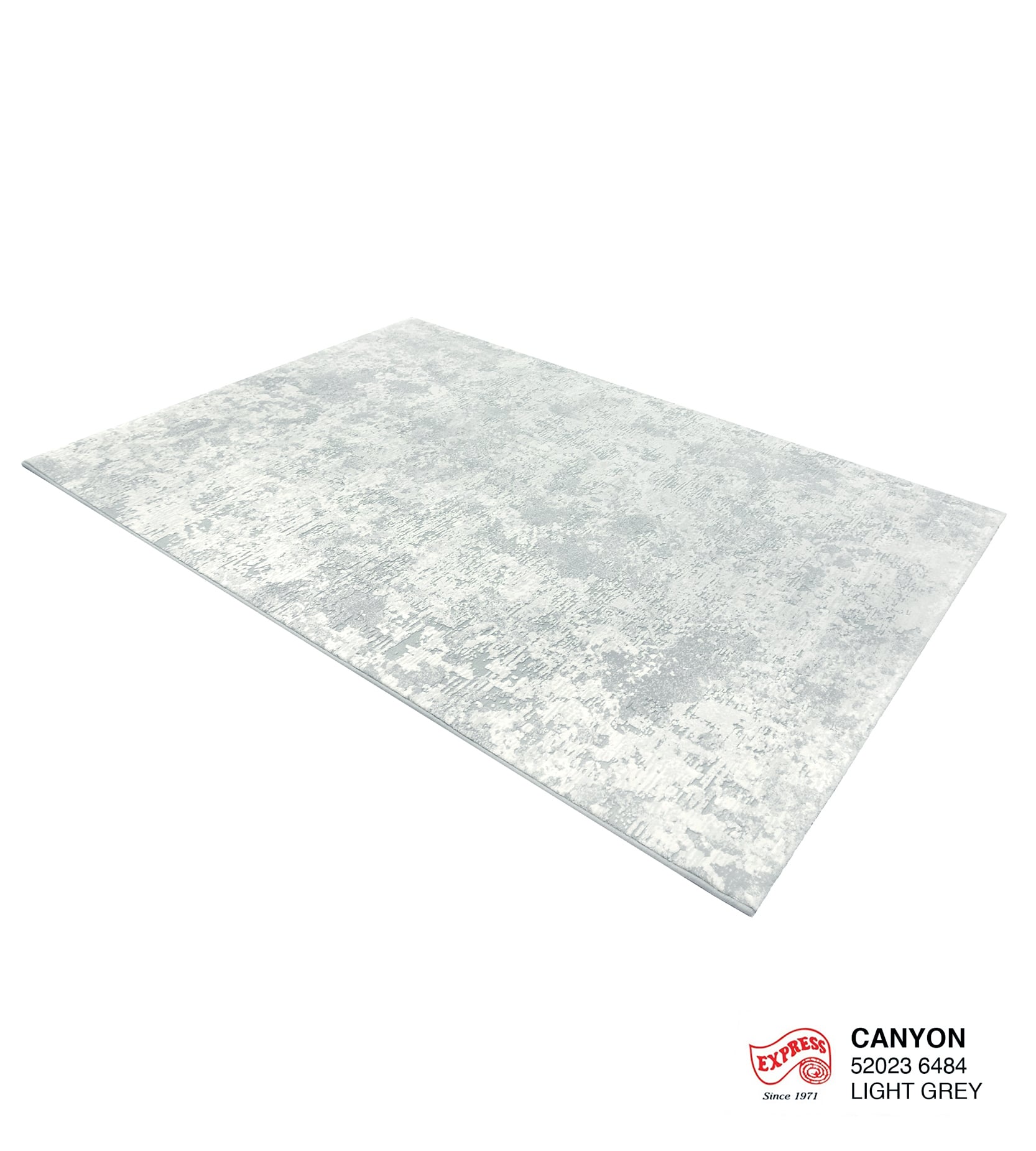 พรมปูพื้น EXPRESS CARPET รุ่น Canyon รหัส 52023 6484 ขนาด 160x230 ซม.หนา 11 มม. สีเทา_1