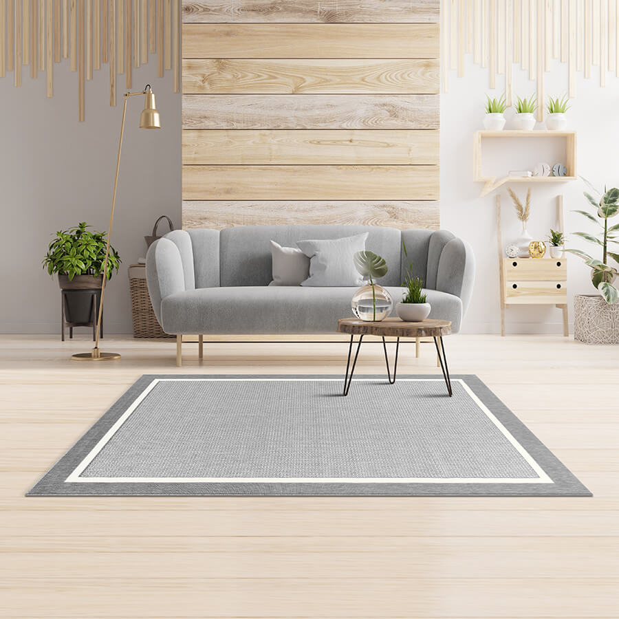 พรมปูพื้น EXPRESS CARPET รุ่น FENIX รหัส 20427 332 M ขนาด 120X170 ซม. หนา 4 มม.  สีเทา