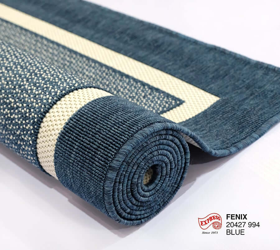 พรมปูพื้น EXPRESS CARPET รุ่น FENIX รหัส 20427 994 M ขนาด 120X170 ซม. หนา 4 มม.  สีน้ำเงิน