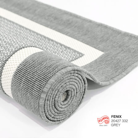 พรมปูพื้น EXPRESS CARPET รุ่น FENIX รหัส 20427 332 M ขนาด 120X170 ซม. หนา 4 มม.  สีเทา_2