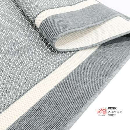 พรมปูพื้น EXPRESS CARPET รุ่น FENIX รหัส 20427 332 M ขนาด 120X170 ซม. หนา 4 มม.  สีเทา_3