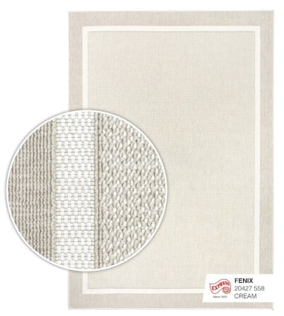 พรมปูพื้น EXPRESS CARPET รุ่น FENIX รหัส 20427 558 L1 ขนาด 200X290 ซม. หนา 4 มม.  สีครีม_0
