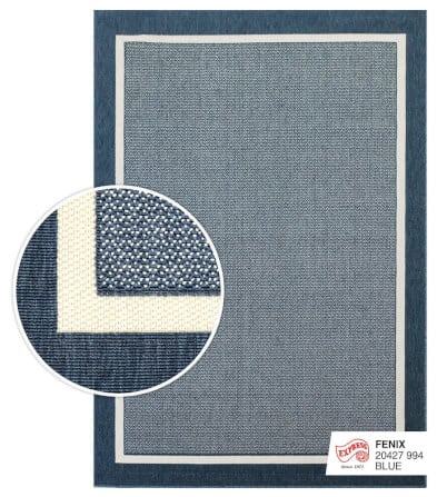 พรมปูพื้น EXPRESS CARPET รุ่น FENIX รหัส 20427 994 M ขนาด 120X170 ซม. หนา 4 มม.  สีน้ำเงิน_0