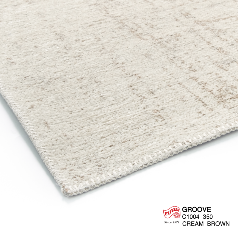 พรมปูพื้น EXPRESS CARPET รุ่น GROOVE รหัส C1004 350 ขนาด 200X290 ซม.หนา 4 มม. สีครีมน้ำตาล_2