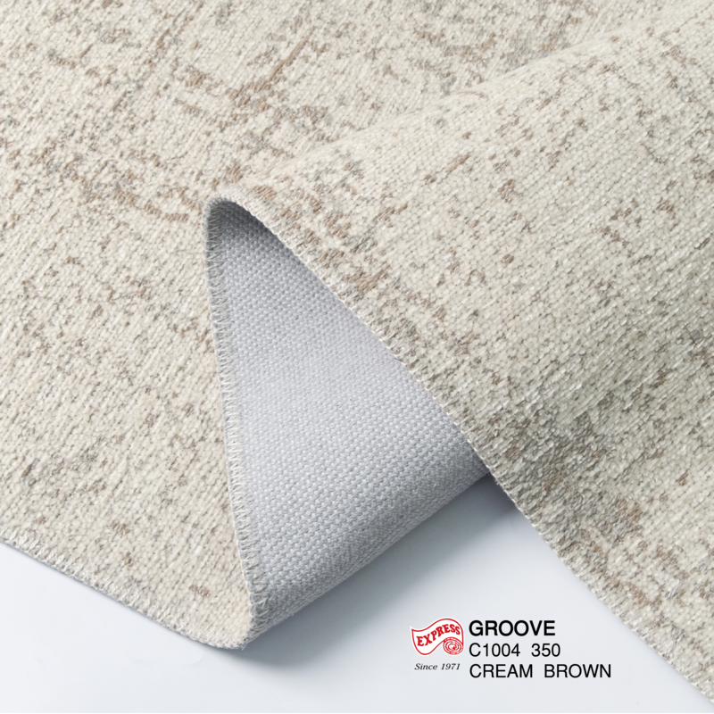 พรมปูพื้น EXPRESS CARPET รุ่น GROOVE รหัส C1004 350 ขนาด 200X290 ซม.หนา 4 มม. สีครีมน้ำตาล_4