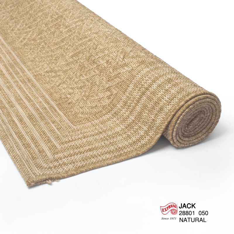 พรมปูพื้น EXPRESS CARPET รุ่น JACK รหัส 28801 050 L ขนาด 160X230 ซม. หนา 4 มม.  สีน้ำตาล