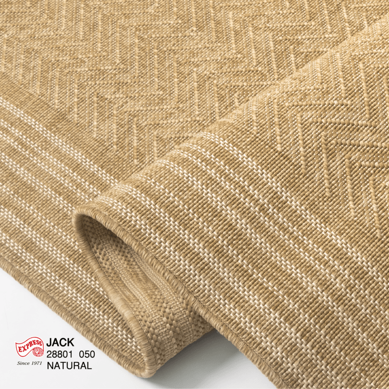 พรมปูพื้น EXPRESS CARPET รุ่น JACK รหัส 28801 050 L ขนาด 160X230 ซม. หนา 4 มม.  สีน้ำตาล