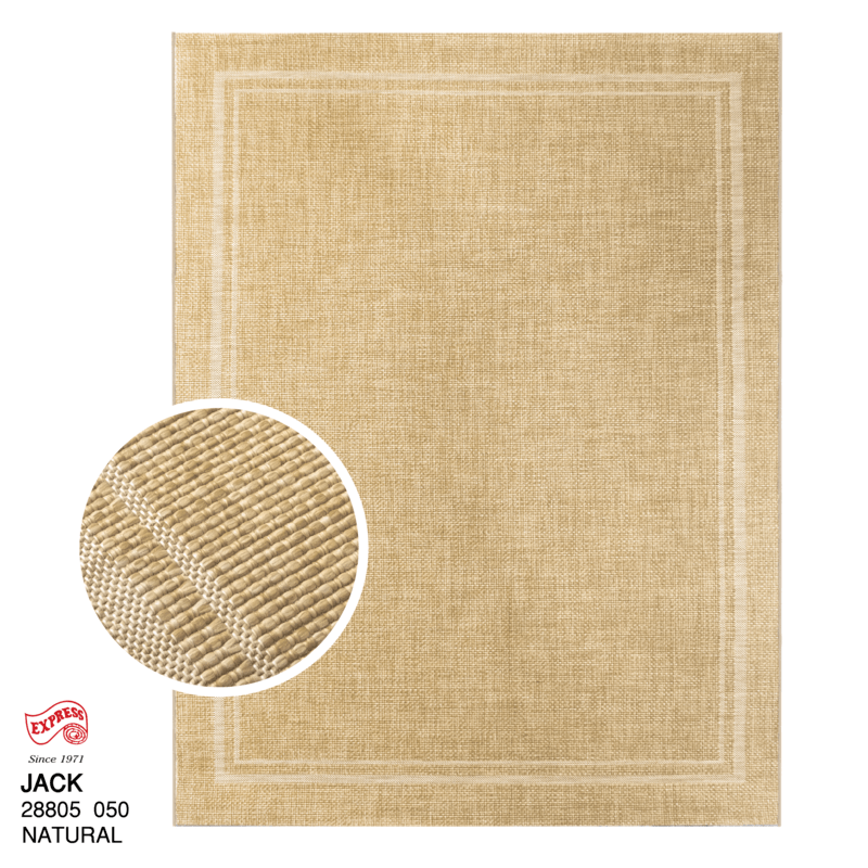 พรมปูพื้น EXPRESS CARPET รุ่น JACK รหัส 28805 050 L1 ขนาด 200X290 ซม. หนา 4 มม.  สีน้ำตาล
