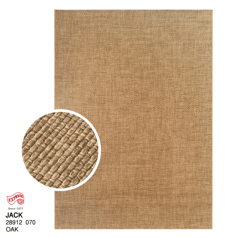 พรมปูพื้น EXPRESS CARPET รุ่น JACK รหัส 28912 070 L ขนาด 160X230 ซม. หนา 4 มม.  สีน้ำตาล