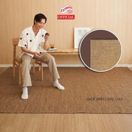 พรมปูพื้น EXPRESS CARPET รุ่น JACK รหัส 28912 070 L ขนาด 160X230 ซม. หนา 4 มม.  สีน้ำตาล_1