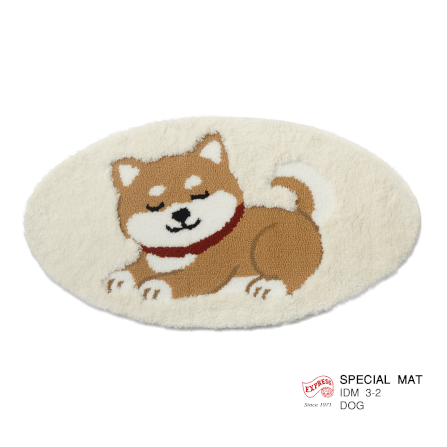พรมเช็ดเท้าลายน้องหมา EXPRESS CARPET รุ่น IDM3-2 ขนาด50X90 ซม. หนา 5-16 มม. สีครีม _0