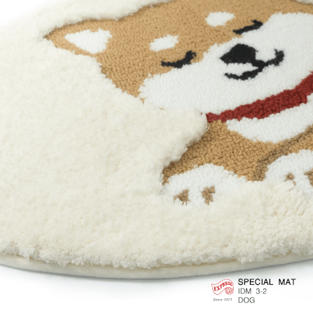 พรมเช็ดเท้าลายน้องหมา EXPRESS CARPET รุ่น IDM3-2 ขนาด50X90 ซม. หนา 5-16 มม. สีครีม _2