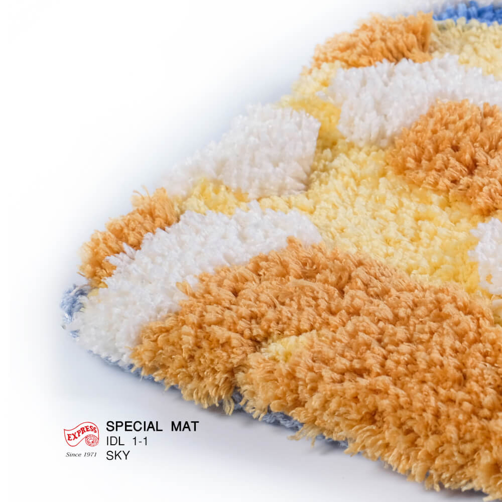 พรมเช็ดเท้าลายท้องฟ้า EXPRESS CARPET รุ่น IDL1-1 ขนาด50X120 ซม. หนา 10-20 มม. หลากสี 