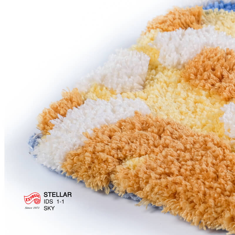 พรมเช็ดเท้าลายท้องฟ้า EXPRESS CARPET รุ่น IDS1-1 ขนาด80X150 ซม. หนา 10-20 มม. หลากสี 