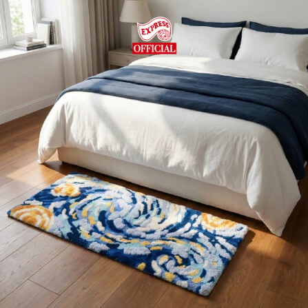 พรมเช็ดเท้าลายท้องฟ้า EXPRESS CARPET รุ่น IDL1-1 ขนาด50X120 ซม. หนา 10-20 มม. หลากสี _1