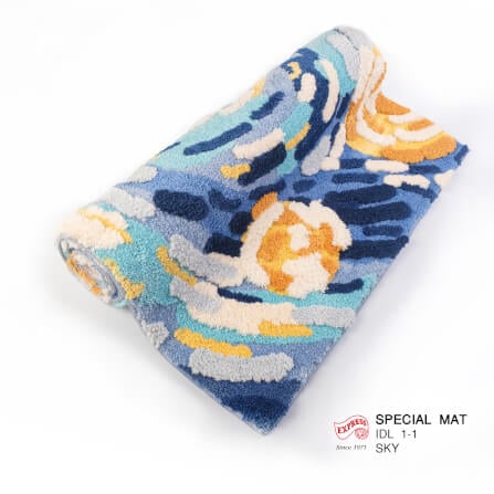 พรมเช็ดเท้าลายท้องฟ้า EXPRESS CARPET รุ่น IDL1-1 ขนาด50X120 ซม. หนา 10-20 มม. หลากสี _3