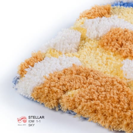พรมเช็ดเท้าลายท้องฟ้า EXPRESS CARPET รุ่น IDM1-1 ขนาด45X70 ซม. หนา 10-20 มม. หลากสี _2