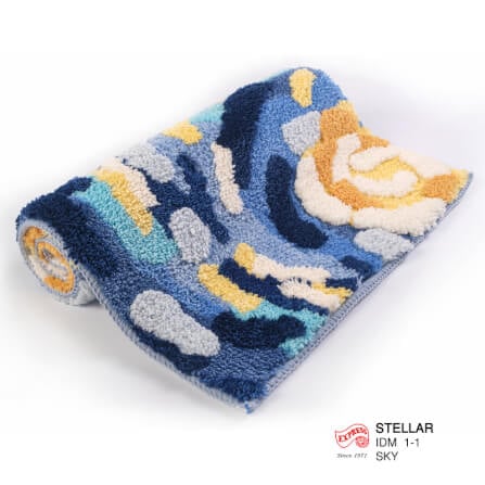พรมเช็ดเท้าลายท้องฟ้า EXPRESS CARPET รุ่น IDM1-1 ขนาด45X70 ซม. หนา 10-20 มม. หลากสี _3