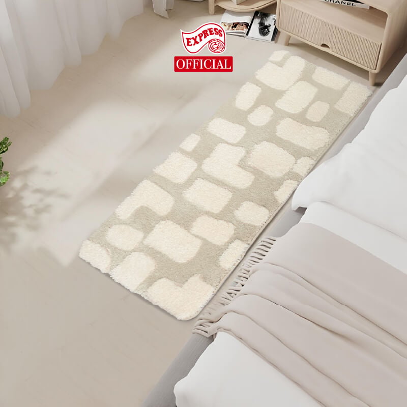 พรมเช็ดเท้ายาว EXPRESS CARPET รุ่น AL1-1 ขนาด50X120 ซม. หนา 20 มม. สีครีม 