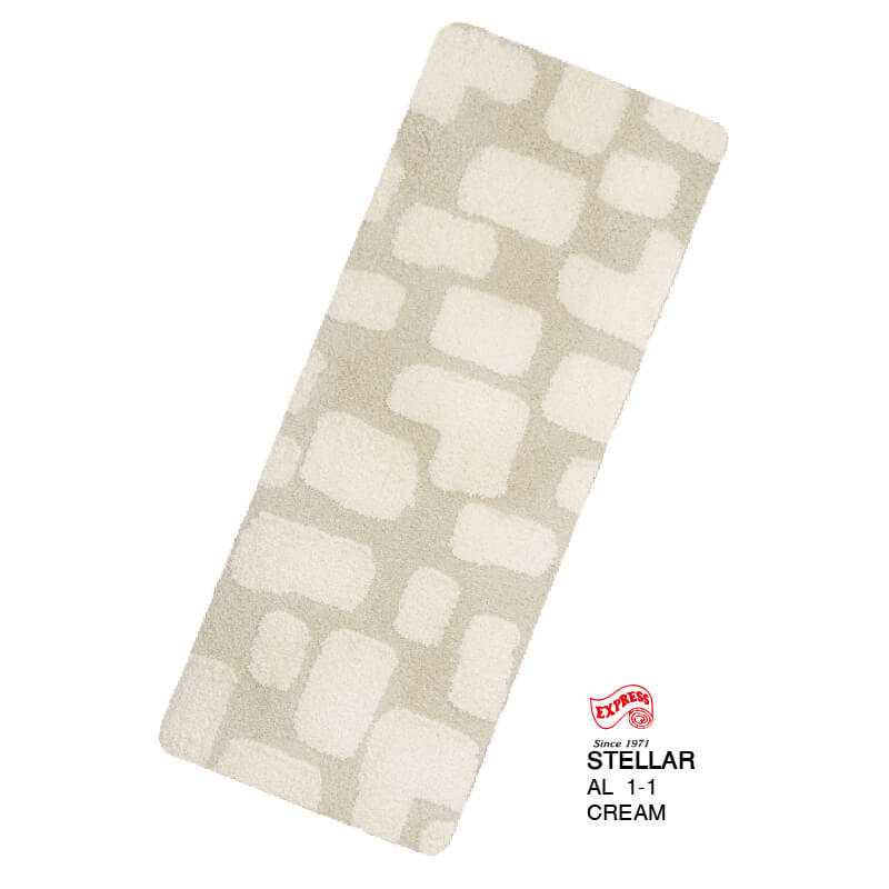 พรมเช็ดเท้ายาว EXPRESS CARPET รุ่น AL1-1 ขนาด50X120 ซม. หนา 20 มม. สีครีม 