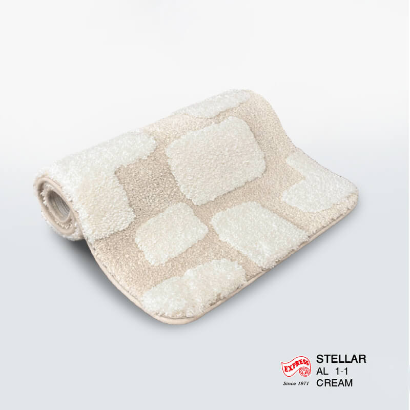 พรมเช็ดเท้ายาว EXPRESS CARPET รุ่น AL1-1 ขนาด50X120 ซม. หนา 20 มม. สีครีม 