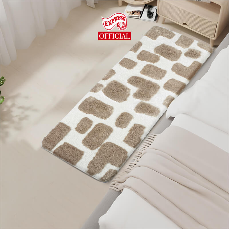 พรมเช็ดเท้ายาว EXPRESS CARPET รุ่น AL1-2 ขนาด50X120 ซม. หนา 20 มม. สีน้ำตาล 