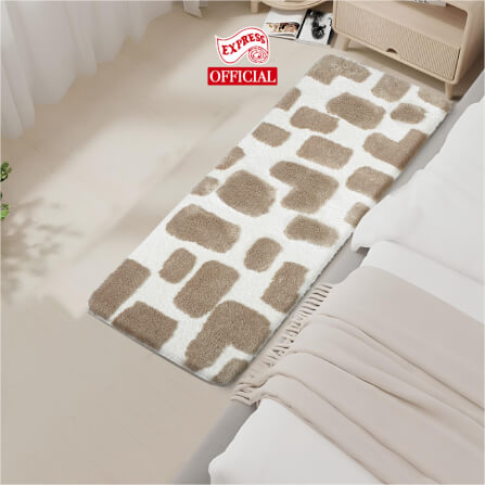 พรมเช็ดเท้ายาว EXPRESS CARPET รุ่น AL1-2 ขนาด50X120 ซม. หนา 20 มม. สีน้ำตาล _1