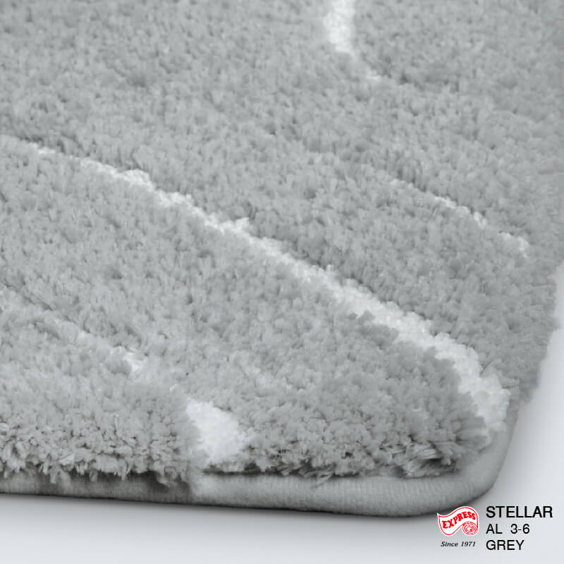 พรมเช็ดเท้ายาว EXPRESS CARPET รุ่น AL3-6 ขนาด50X120 ซม. หนา 18-23 มม. สีเทา 