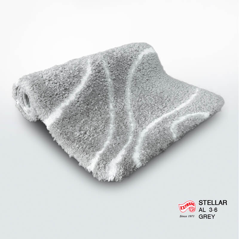 พรมเช็ดเท้ายาว EXPRESS CARPET รุ่น AL3-6 ขนาด50X120 ซม. หนา 18-23 มม. สีเทา 