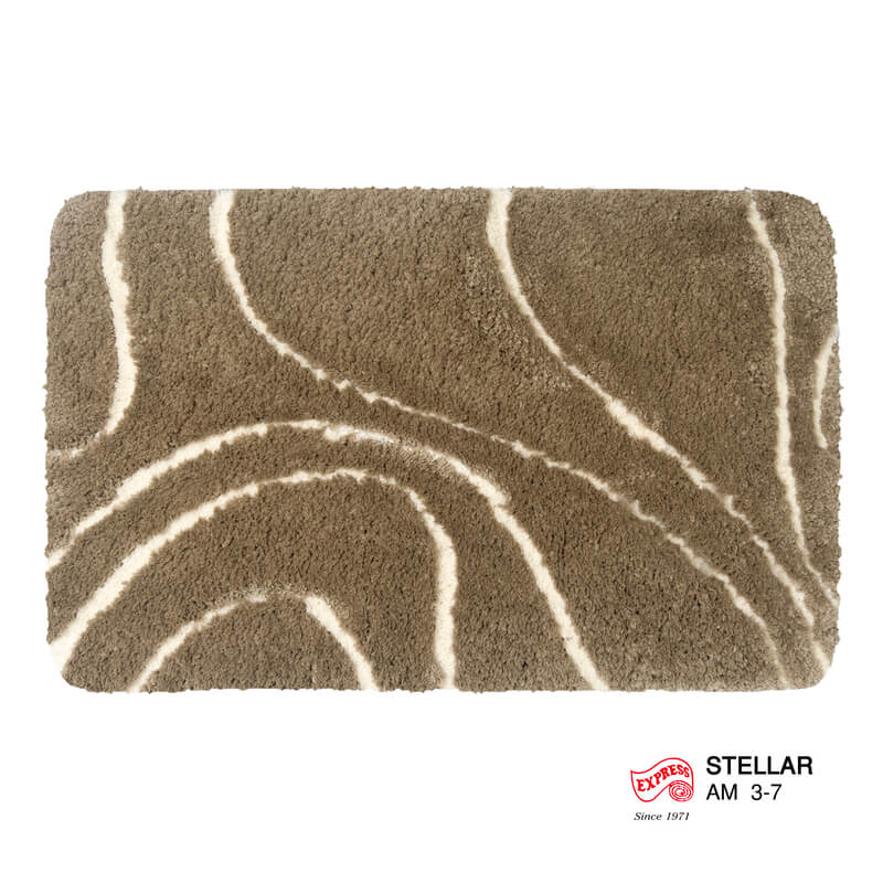 พรมเช็ดเท้าหน้าประตู EXPRESS CARPET รุ่น AM3-7 ขนาด45X70 ซม. หนา 18-23 มม. สีโทป 