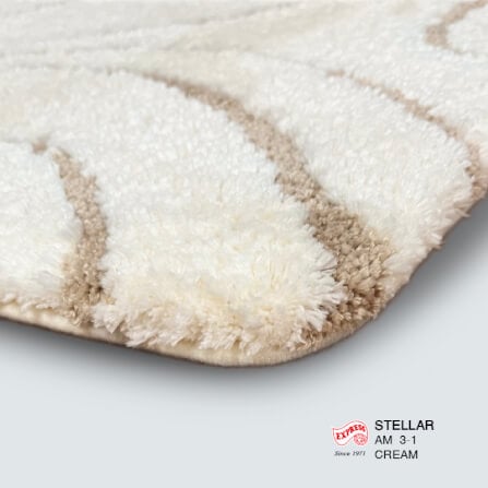 พรมเช็ดเท้าหน้าประตู EXPRESS CARPET รุ่น AM3-1 ขนาด45X70 ซม. หนา 18-23 มม. สีครีม _2