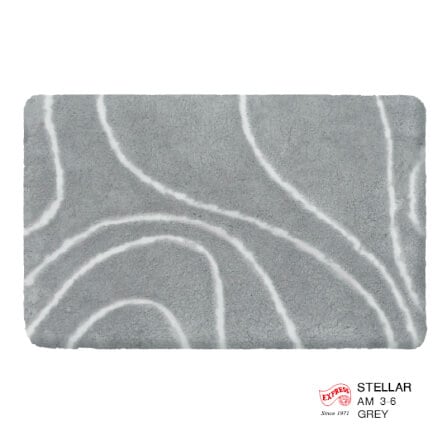 พรมเช็ดเท้าหน้าประตู EXPRESS CARPET รุ่น AM3-6 ขนาด45X70 ซม. หนา 18-23 มม. สีเทา _0