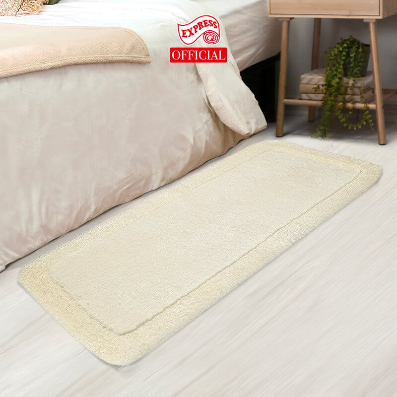 พรมเช็ดเท้ายาว EXPRESS CARPET รุ่น AL4-1 ขนาด50X120 ซม. หนา 20-30 มม. สีครีม 
