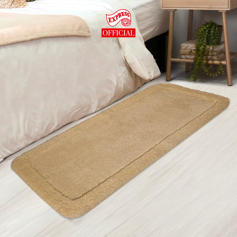 พรมเช็ดเท้ายาว EXPRESS CARPET รุ่น AL4-2 ขนาด50X120 ซม. หนา 20-30 มม. สีน้ำตาล 